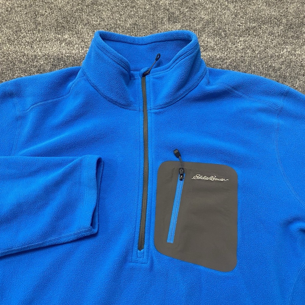 Eddie Bauer First Ascent Polartec Fleece Half Zip Pullover Sweater Mens XL Tall